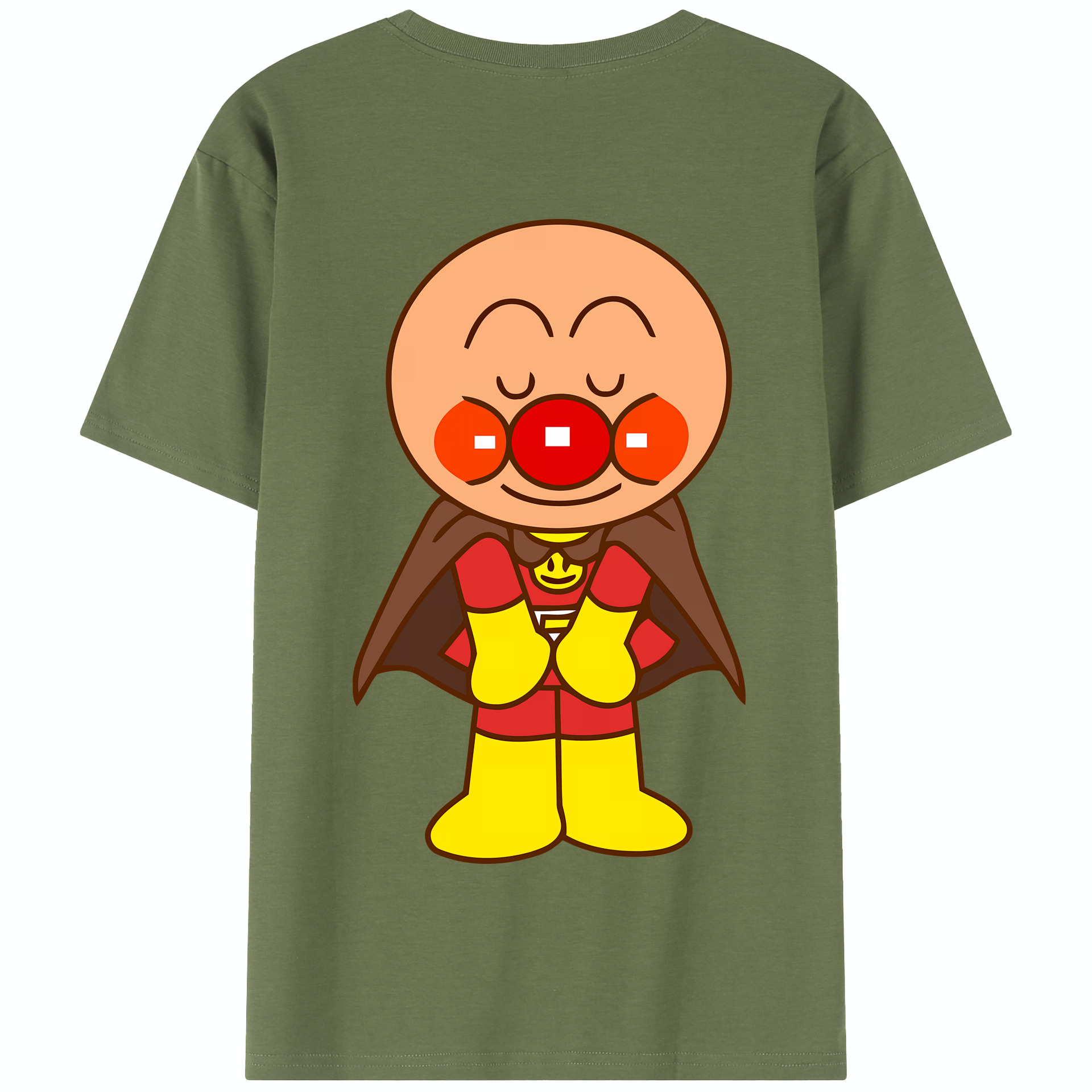 （画像用） アンパンマン Anpanman 綿100％半袖Tシャツ（背面プリント）